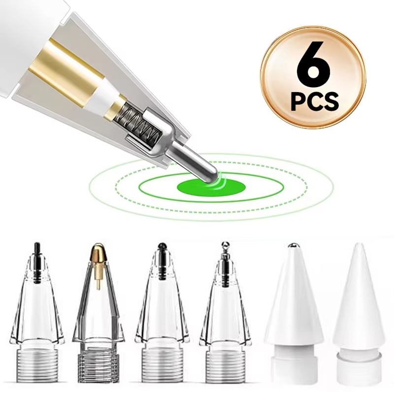 Tablet Stylus Accessories - 6 Pontas de Lápis de Substituição