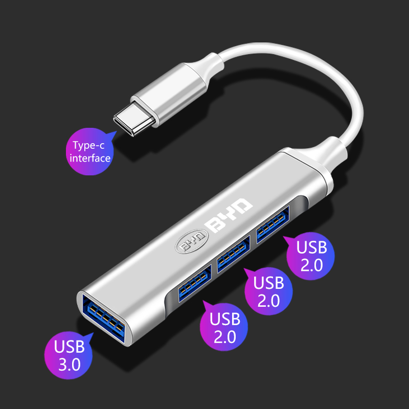 Usb Hub Type C - Adaptador Tipo-C para USB, Hub Distribuidor