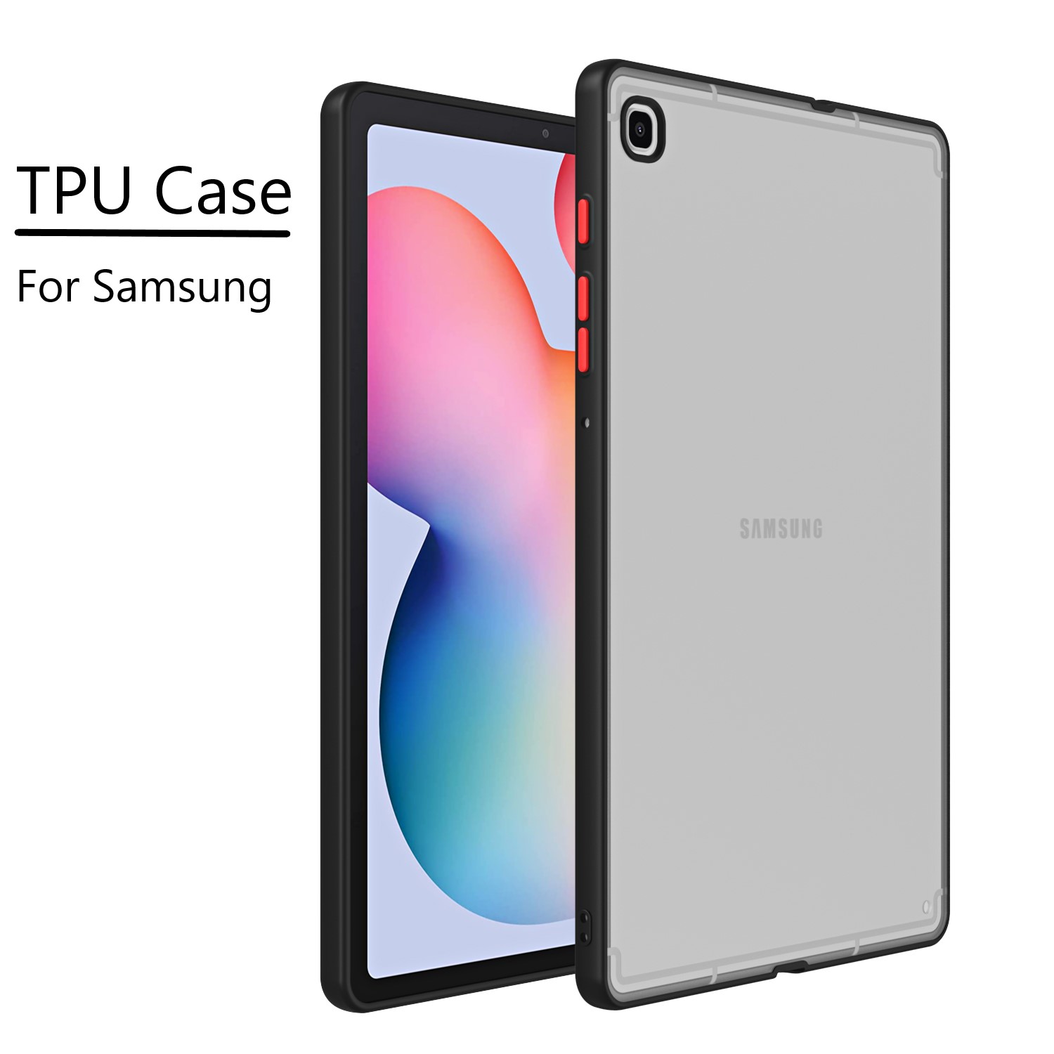 Samsung Tablet A9 Accessories - Capa traseira macia tpu para samsung