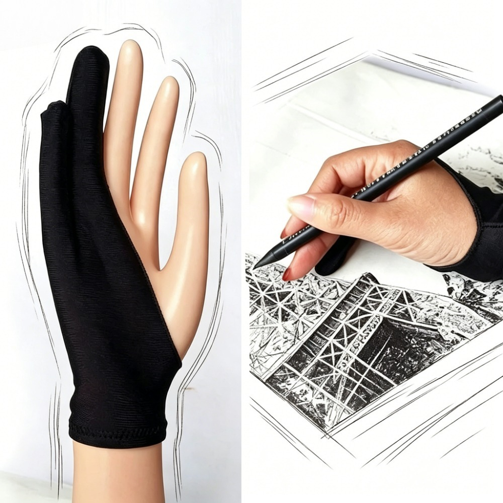 Drawing Glove Artist - Luvas de dois dedos para artistas,
