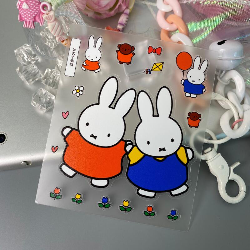 Tablet Accessories 3D Print - Adesivos 3D do Cartoon Miffy, Adesivos