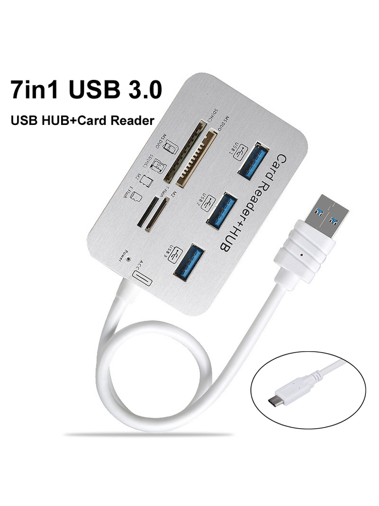 Hub USB Tipo C 3.0 7 em 1 com  - Usb Hub Type C avaliação e preço