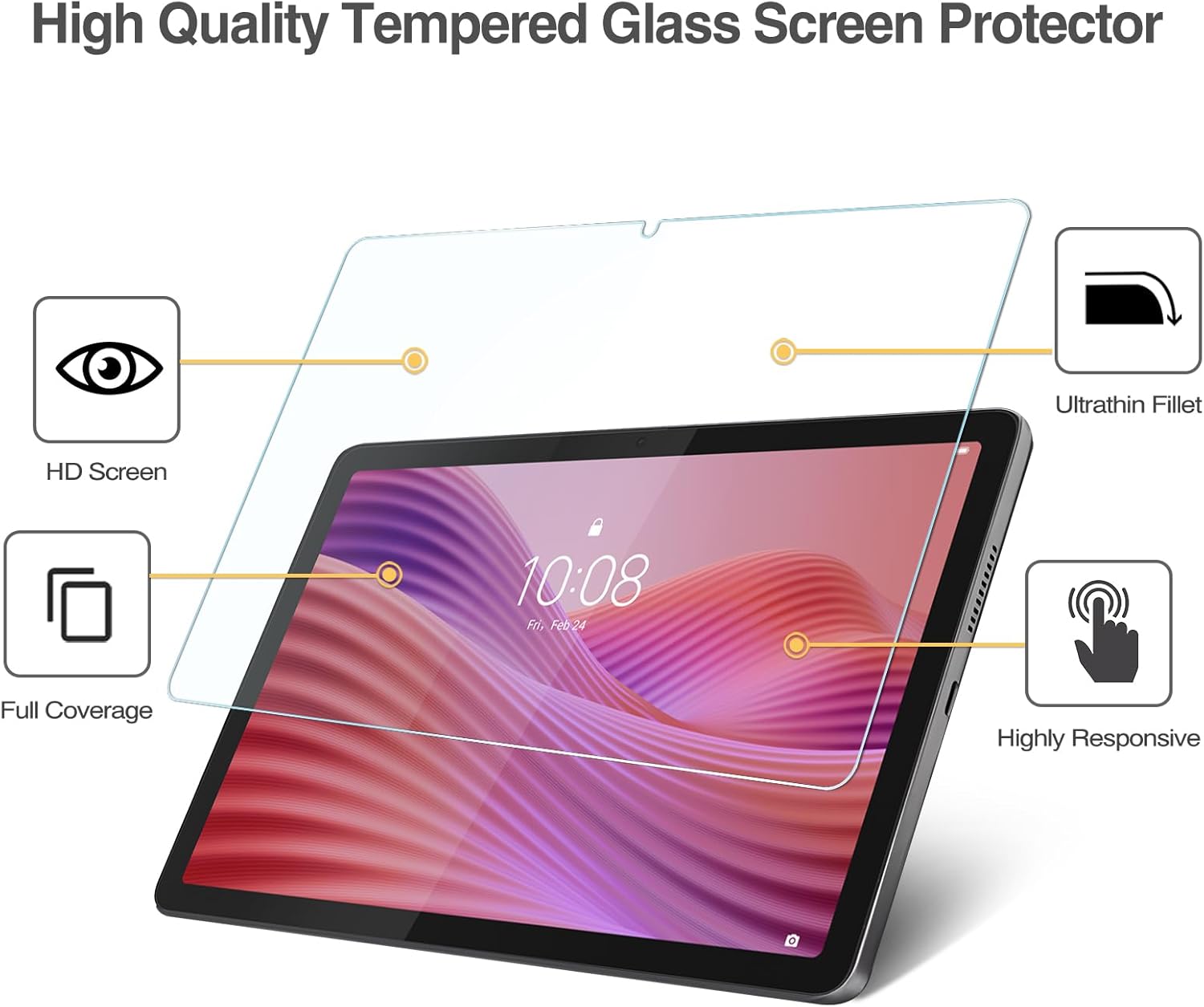 1 PCS Protetor de Tela de Vidr - Temu Tablet Accessories avaliação e preço
