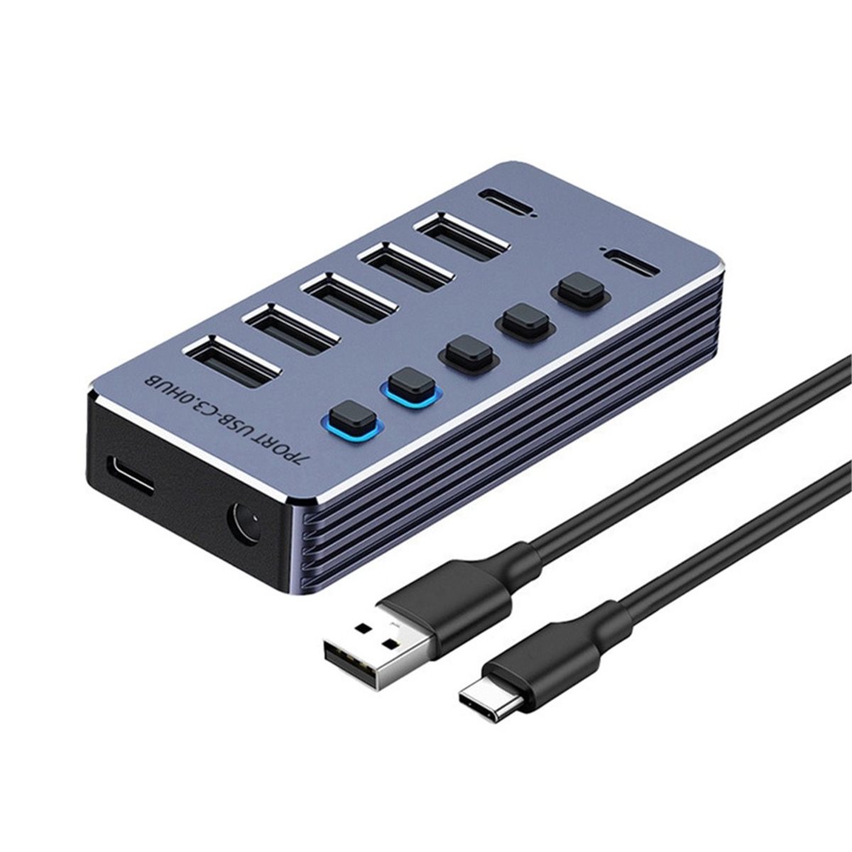 Atualização. Hub USB de 5 Port - Usb Hub Type C avaliação e preço