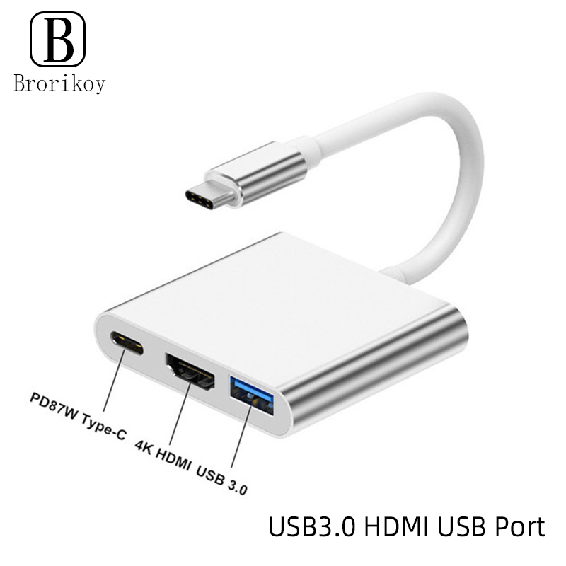 Hub USB Tipo C 3 em 1 para HDM - Tablet Accessories For Samsung avaliação e preço