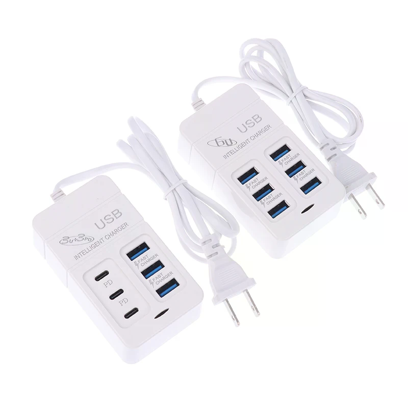 1pc eua plug 6 portas multipor - Usb Hub Type C avaliação e preço