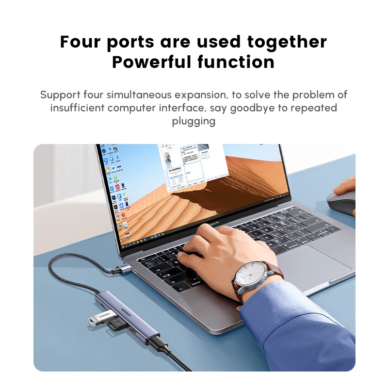 Hub USB UGREEN com 4 portas US - Usb Hub Type C avaliação e preço