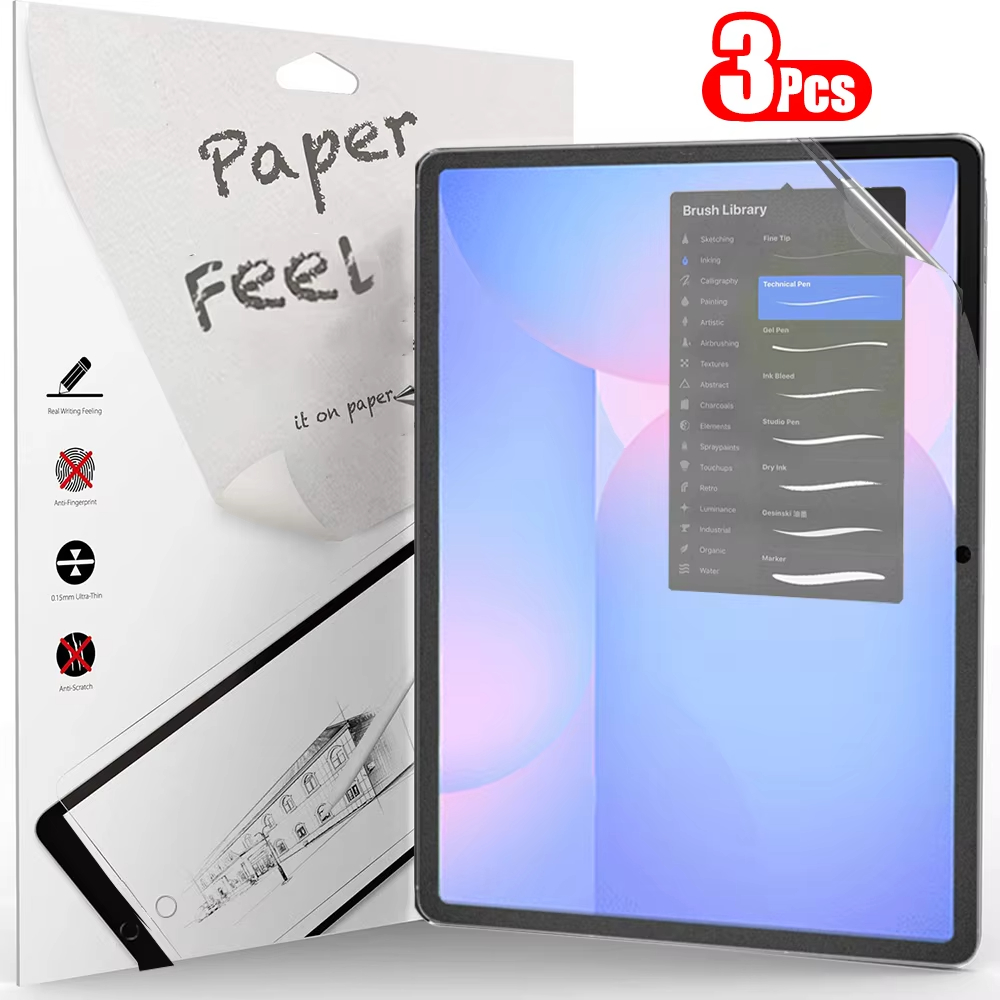3 pçs papel sentir como protet - Tablet S9 Fe Accessories avaliação e preço