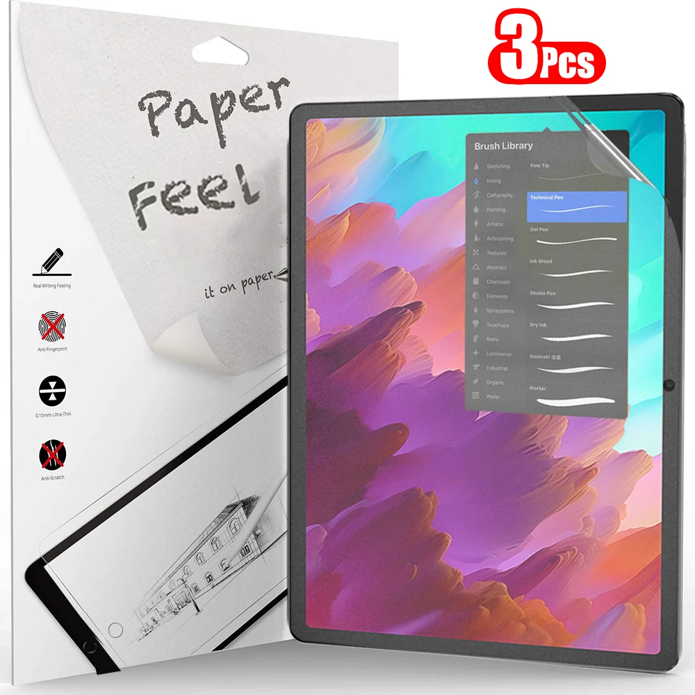 3 pçs como papel sentir protet - Lenovo Tablet M11 Accessories avaliação e preço