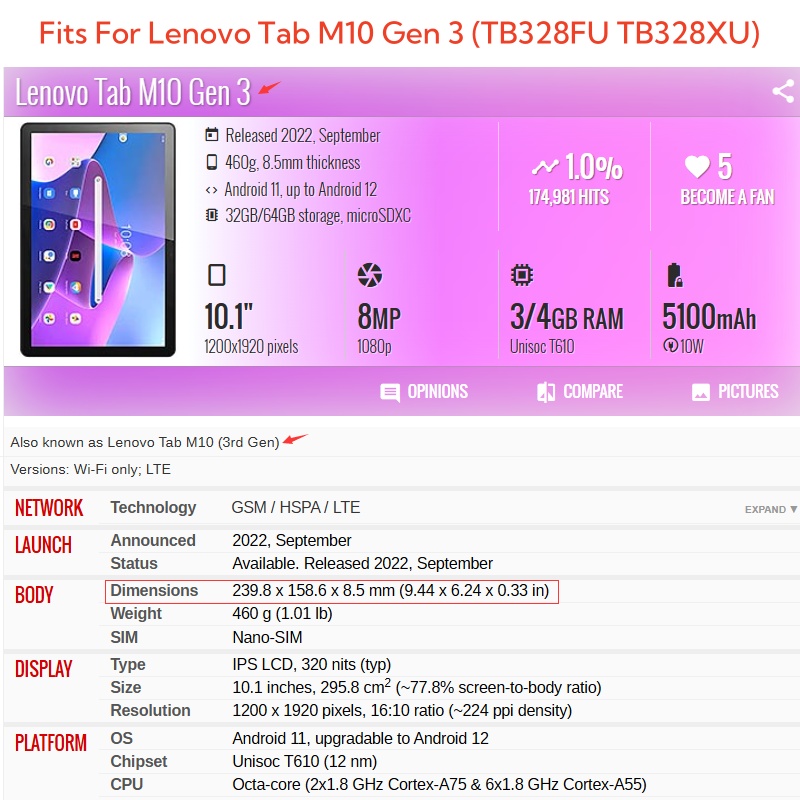 Para lenovo tab m10 3rd gen 10 - Lenovo Tablet M11 Accessories avaliação e preço