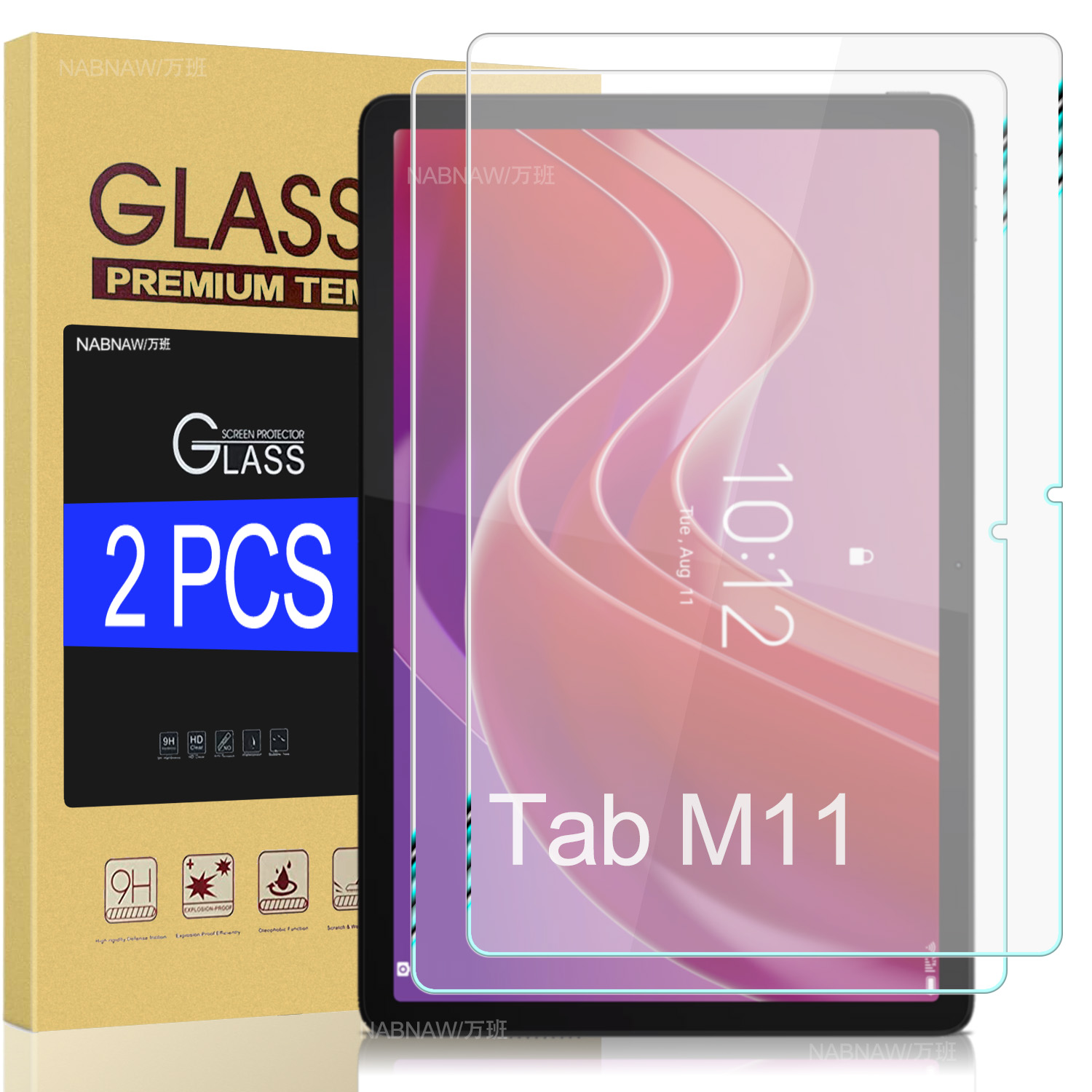2 peças hd protetor de tela à  - Lenovo Tablet M11 Accessories avaliação e preço