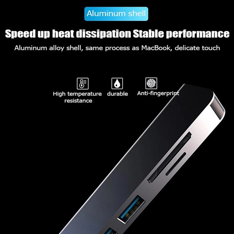 6 em 1 pd tipo c docking stati - Usb Hub Type C avaliação e preço