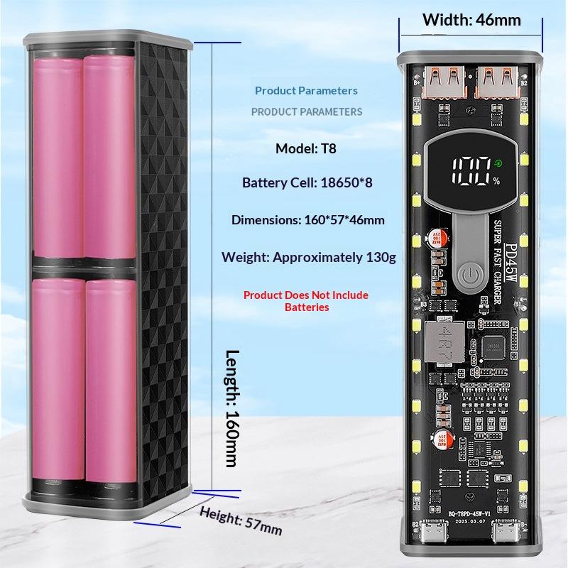 Power Bank DIY de 8 Células 18 - Tablet Accessories For Students avaliação e preço